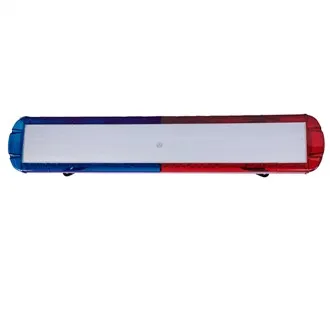 Nouzová světelná lišta LED na střeše policejního vozidla