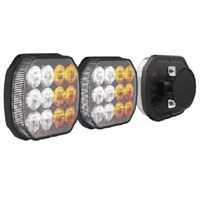 Rechargeable Amber LED Magnetic Truck Warning Light With Wireless Flashing