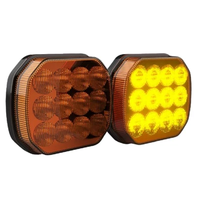 Rechargeable Amber LED Magnetic Truck Warning Light With Wireless Flashing